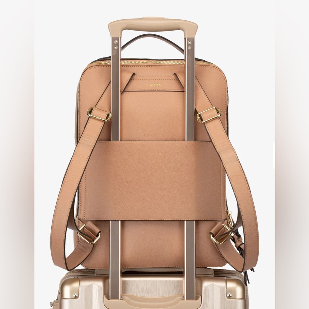 Calpak Caramel Backpack with Stitch Detail-EXCELLENT CONDITION! - Picture 13 of 16